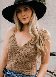 Crochet Knit Cami Top