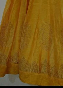 Elegant Yellow Ethnic anarkali suit