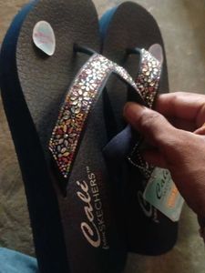 Sparkling Embellished Flip-Flops