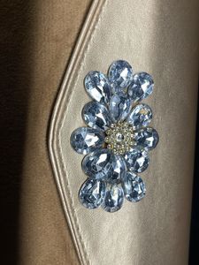 Elegant Beaded Flower Clutch