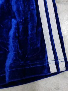 Blue Velvet Track Pants
