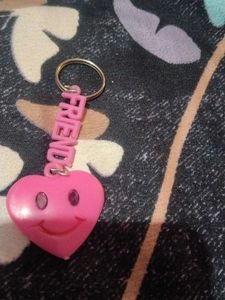 Cute Orange Teddy Bear Keychain
