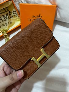 Hermes Mini Bag with Gold Chain