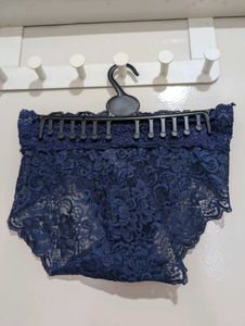 Navy Lace Boyshorts Briefs