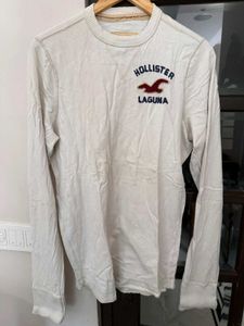 Sweat Shirt White Warm Brand Holister Original