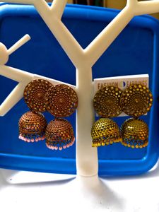 Designer Jhumka Earrings Set