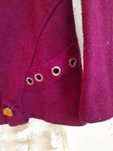 Maroon Hooded Jacket