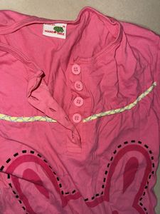 Cute Pink Bunny Graphic T-Shirt