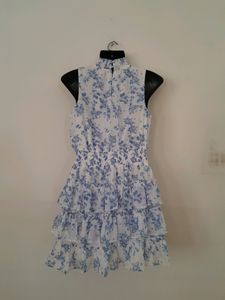 Blue Printed Dress (Women's)