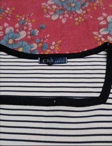 Vogue T-Shirt and Striped Top