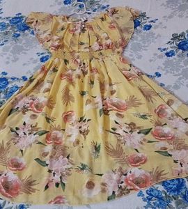 Floral Chiffon Mini Dress