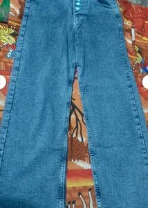 Wide Leg Denim Jeans