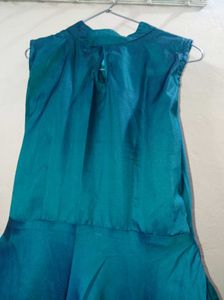 Elegant Teal Fairy Gown