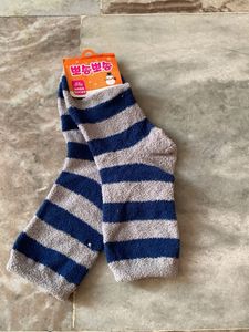 Cozy Striped Fuzzy Socks