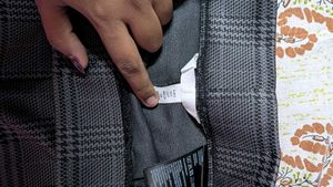 Plaid Wide Leg Trousers