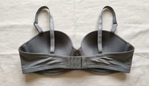 Comfortable Grey Strapless Bra