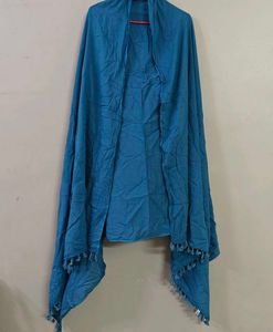 Fabindia blue tassel dupatta
