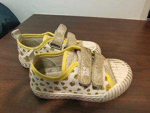 Sparkly Gold casual Baby shoes