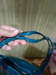 Teal Coach Tote Bag