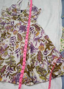 Boho Floral Print Mini Dress