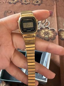 Casio Vintage Gold Watch