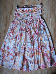 Floral Strapless Summer Dress