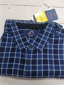 Men's Blue Checkered Casual Shirt