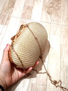 Partywear Golden Clutch