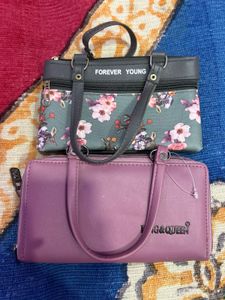 Floral & Pink Clutch/Wallet Set