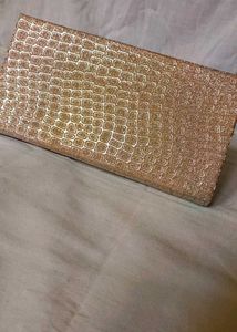 Sparkling Rose Gold Clutch