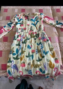 sale price is ₹250Flamingo Print Maxi Dress