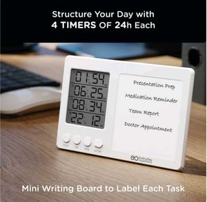 Digital Timer & Mini Whiteboard Organizer