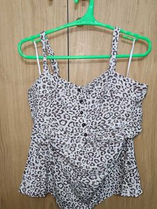 Chic Leopard Print Button-Up Coord Set