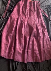Long Purple Indian Skirt