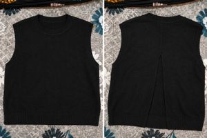 Black Sleeveless Knit Top