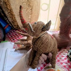 Handmade Jute Elephant Showpiece