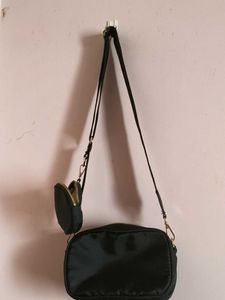 Stylish Black Crossbody Bag (Brand New)