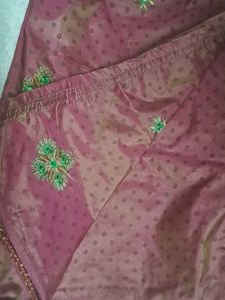 Embroidered Silk Saree