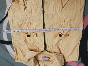 Yellow Sleeveless Utility Vest