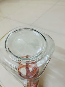Large Vintage  Glass Clip Lid Jar