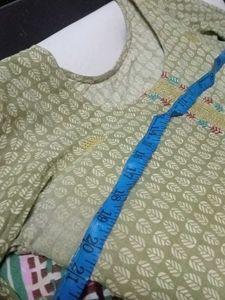 Green Printed Salwar Kameez with dupatta