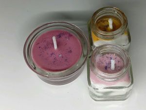 Handmade Scented Candles in Glass Jars