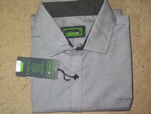 Men's Solid Grey Formal Shirt