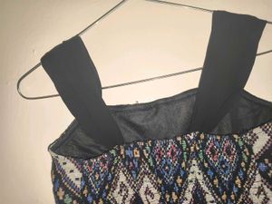Boho Print Corset top