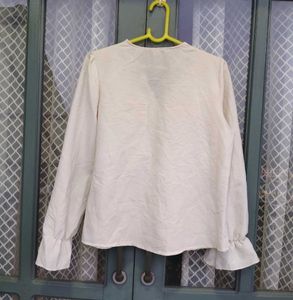 Victorian style ruffled blouse