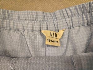 Light Blue Textured Skirt