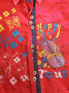 Red Shirt For Boys 2-4years