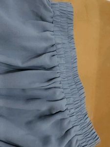 Grey heavy Georgette Palazzo flared skirt