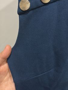 Chic Blue Cut-Out Dress