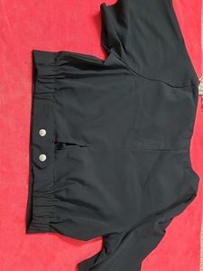 Elegant Black V-Neck top